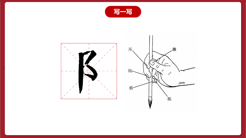 湘美版书法五下 第3课《右耳旁》课件第7页