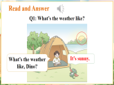 【新版教材】湘少版英語(yǔ)三年級(jí)下冊(cè)Unit 3 What's the weather like 第3課時(shí)（教學(xué)課件+素材）