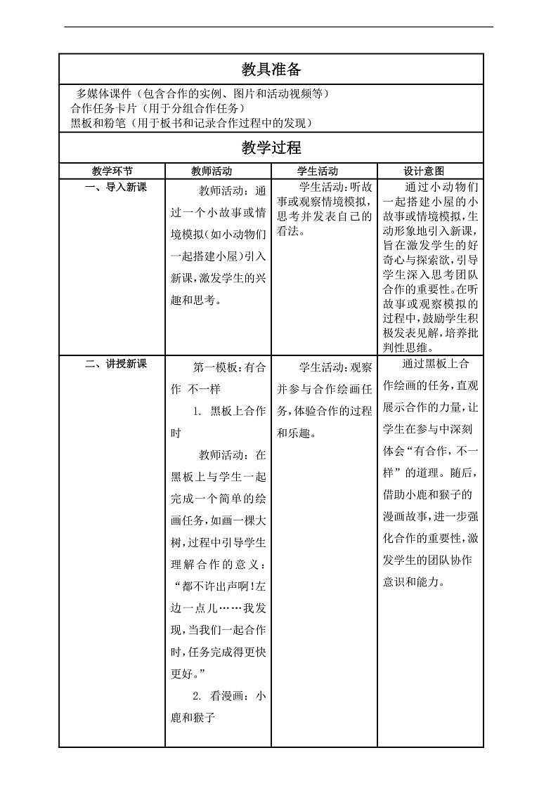 【核心素养】第8课《我们爱分享》第1课时教案含反思第2页