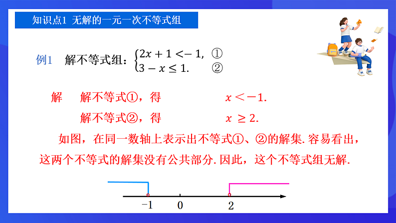 【新教材】华师大版（2024）数学七下  7.4 第2课时《解一元一次不等式组（2）》课件第4页