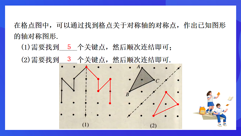 【新教材】华师大版（2024）数学七下 9.1.3《作轴对称图形》课件第6页