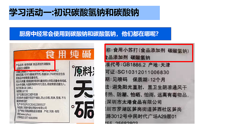 第八单元 第三节 碳酸氢钠和碳酸钠第4页