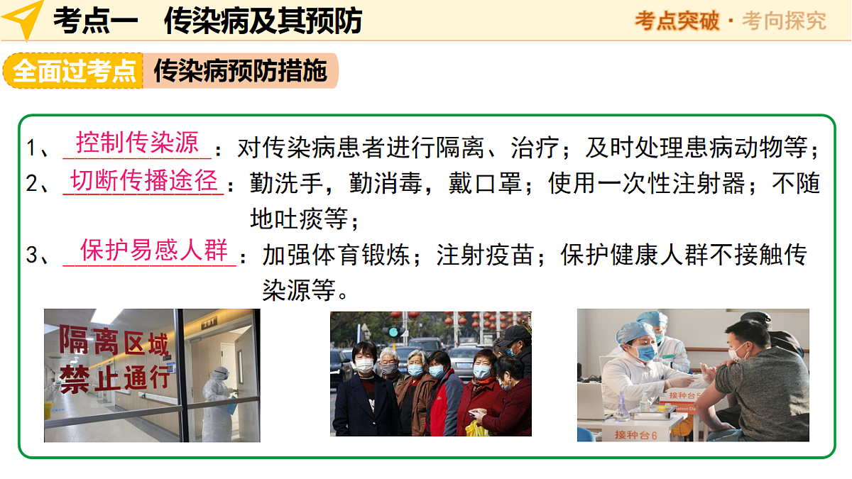 中考生物一轮复习 第16讲 健康地生活 课件第8页