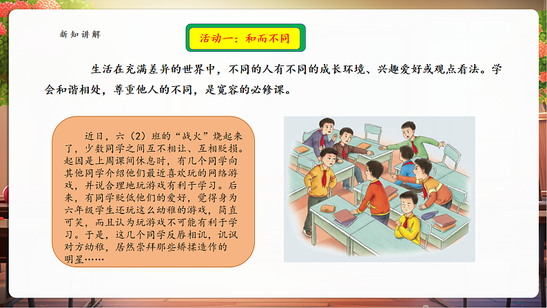 【核心素养】第2课《学会宽容》》第2课时 和而不同 课件第6页