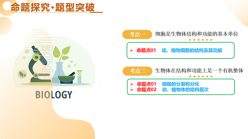 主题一 生物体的结构层次（二轮突破课件）-2025年中考生物二轮复习讲练（安徽专用）第5页