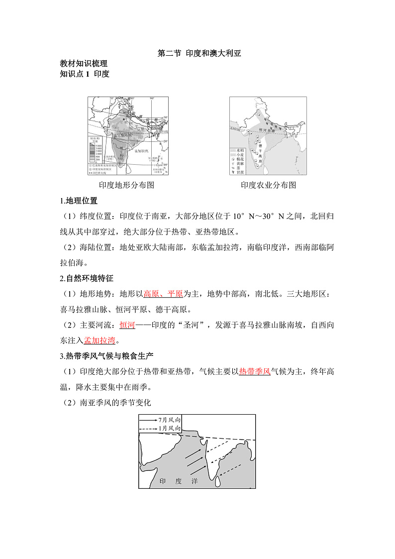 第二节 印度和澳大利亚第1页