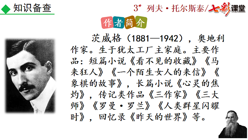 2025春人教版七年级下册语文课件3 列夫·托尔斯泰第5页