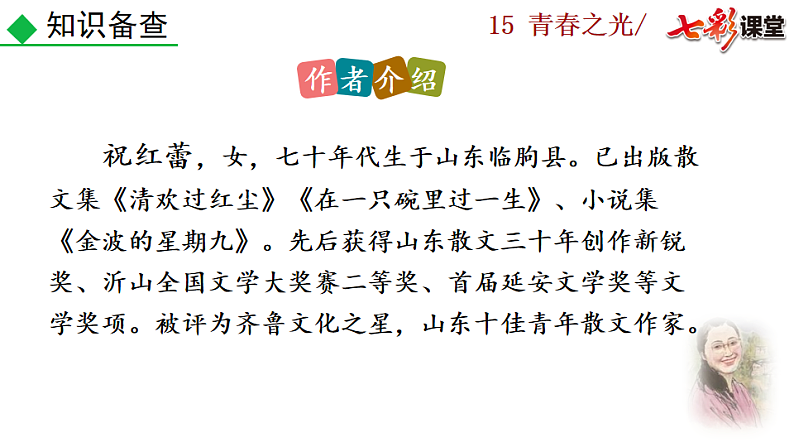 2025春人教版七年级下册语文课件15 青春之光第4页