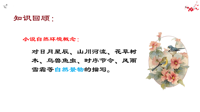 新高考语文一轮复习课件 小说自然环境描写作用第3页