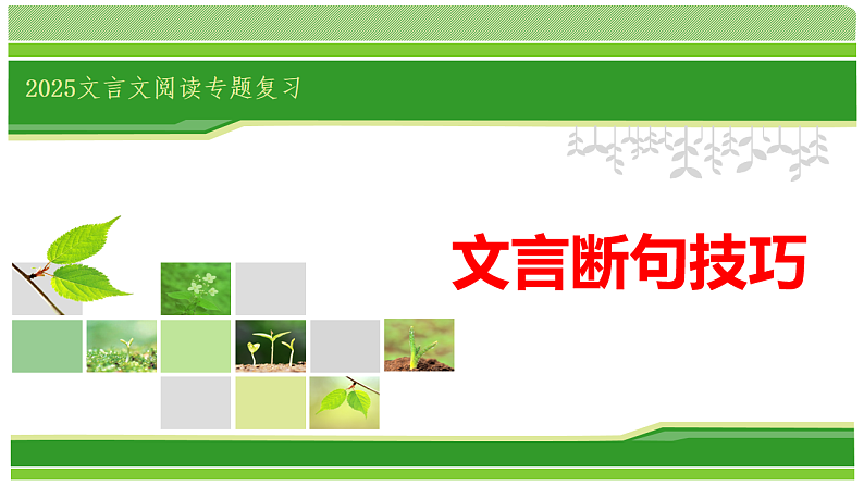 新高考语文一轮复习课件 文言断句指导第1页