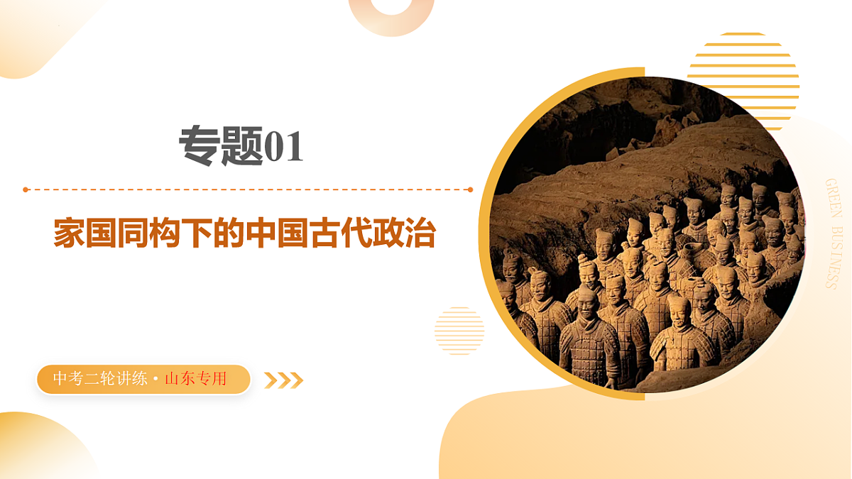 专题01 家国同构下的中国古代政治（课件）-2025年中考历史二轮复习讲练（山东专用）第1页