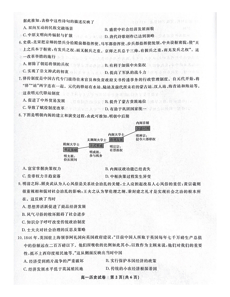 高一历史第2页