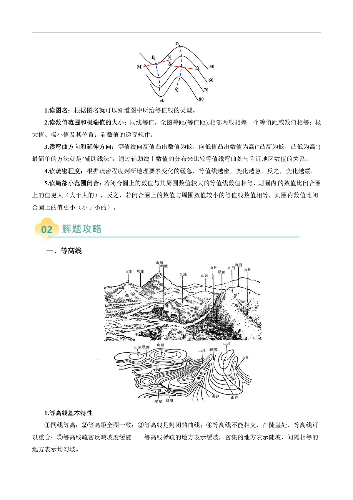 专题03 “等值线型”选择题答题技巧 (原卷版)第2页