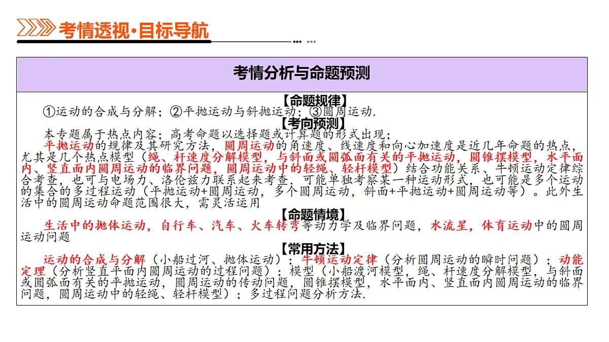 专题03 力与曲线运动（课件）-高考物理二轮复习讲练测（新高考通用）第4页