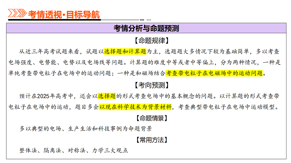 专题09 电场 带电粒子在电场中的运动（课件）-高考物理二轮复习讲练测（新高考通用）第4页
