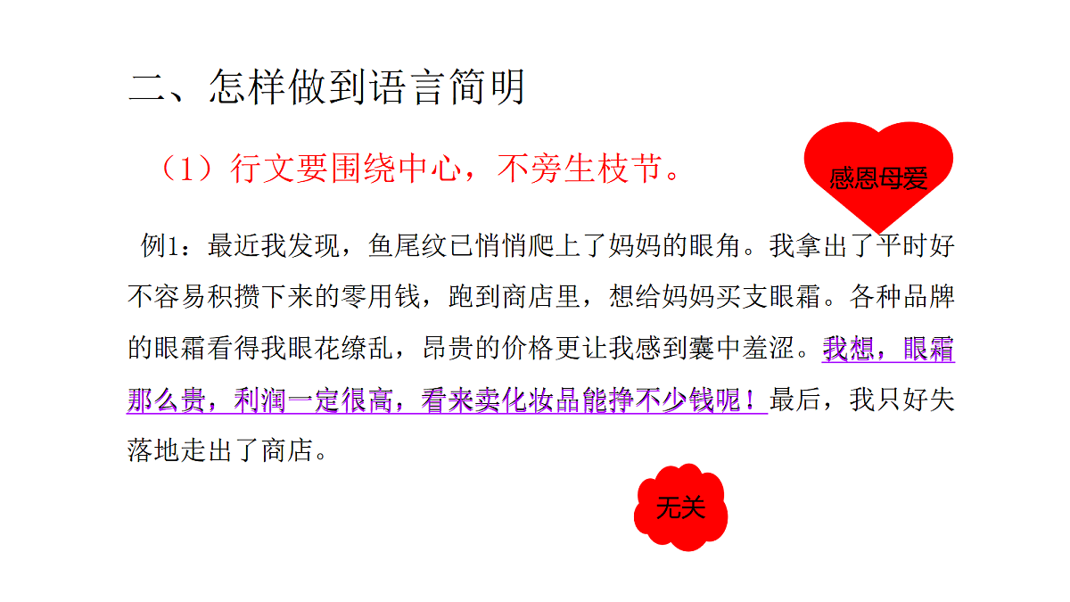 部编版七年级语文下册第六单元写作《 语言简明 》课件第3页