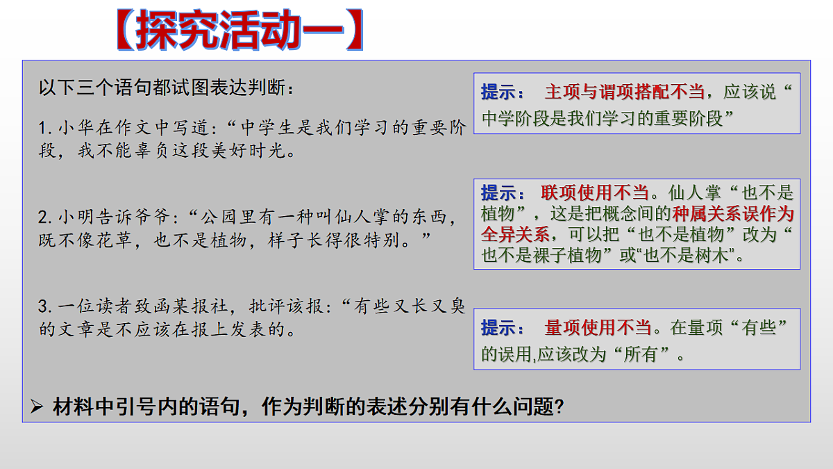 人教统编版高中政治选择性必修3 2-5《正确运用简单判断》课件第8页