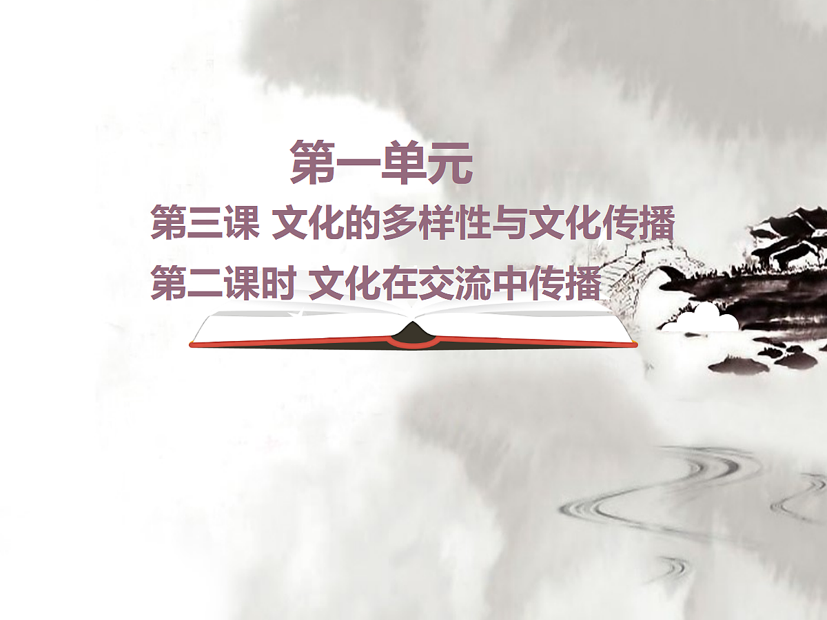 人教版 (新课标)高中政治必修3 2-3-2《文化在交流中传播》课件第1页