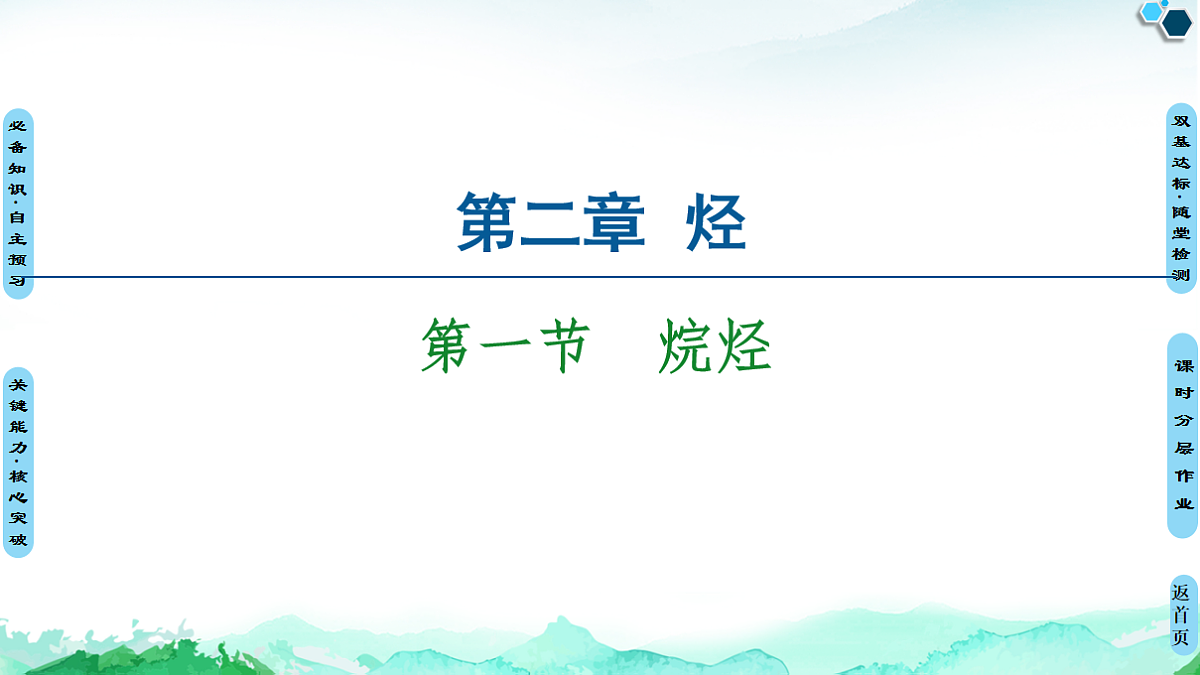 第2章  第1节　烷烃 课件【新教材】人教版（2019）高中化学选择性必修3第1页
