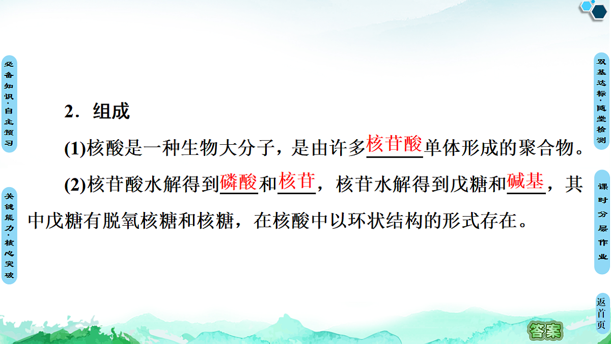 第4章  第3节　核酸 课件【新教材】人教版（2019）高中化学选择性必修3第6页