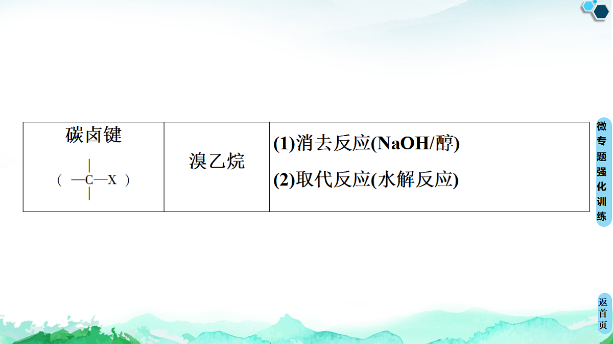 第3章  微专题2　多官能团有机物的多重性与反应类型 课件【新教材】人教版（2019）高中化学选择性必修3第3页