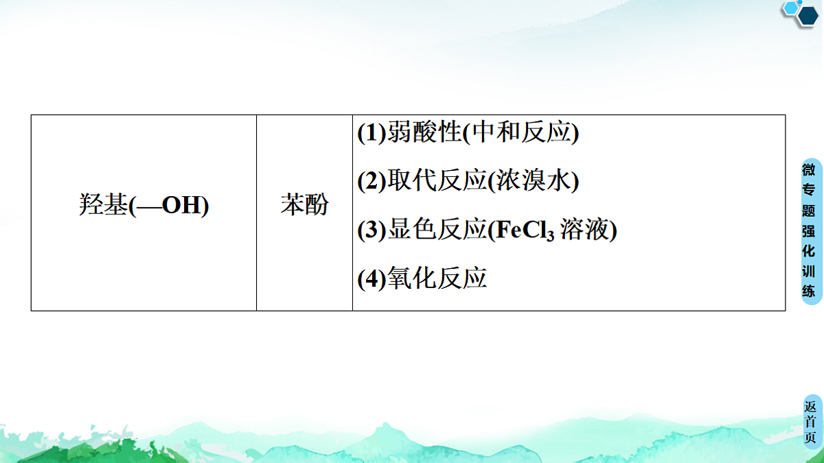 第3章  微专题2　多官能团有机物的多重性与反应类型 课件【新教材】人教版（2019）高中化学选择性必修3第5页
