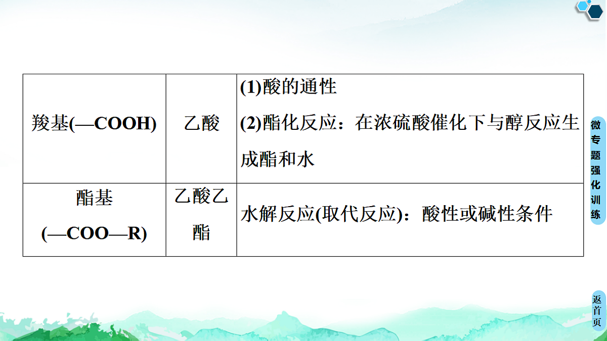 第3章  微专题2　多官能团有机物的多重性与反应类型 课件【新教材】人教版（2019）高中化学选择性必修3第6页