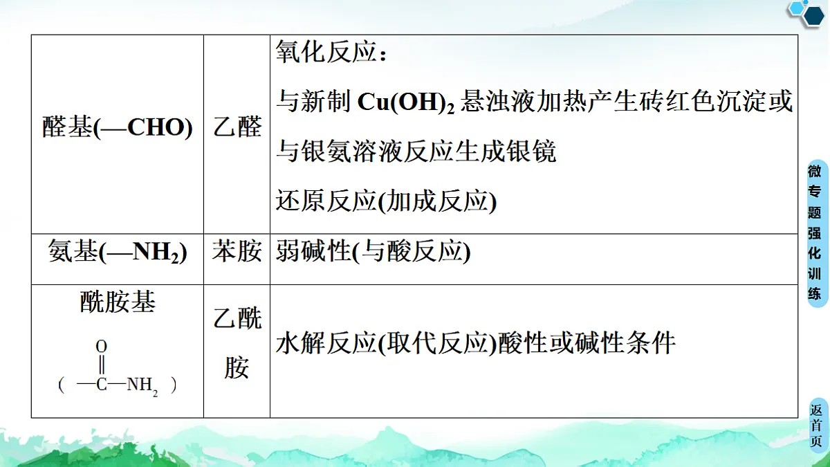 第3章 微专题2　多官能团有机物的多重性与反应类型 课件【新教材】人教版（2019）高中化学选择性必修3第7页