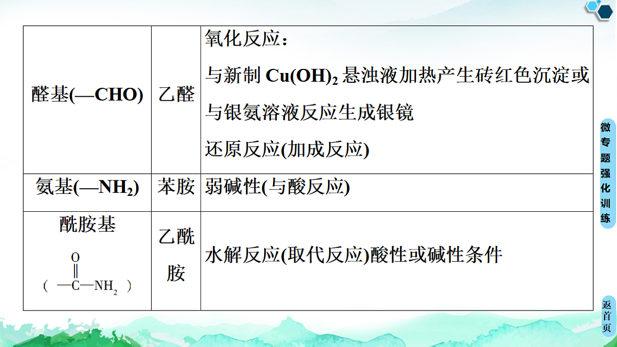 第3章  微专题2　多官能团有机物的多重性与反应类型 课件【新教材】人教版（2019）高中化学选择性必修3第7页
