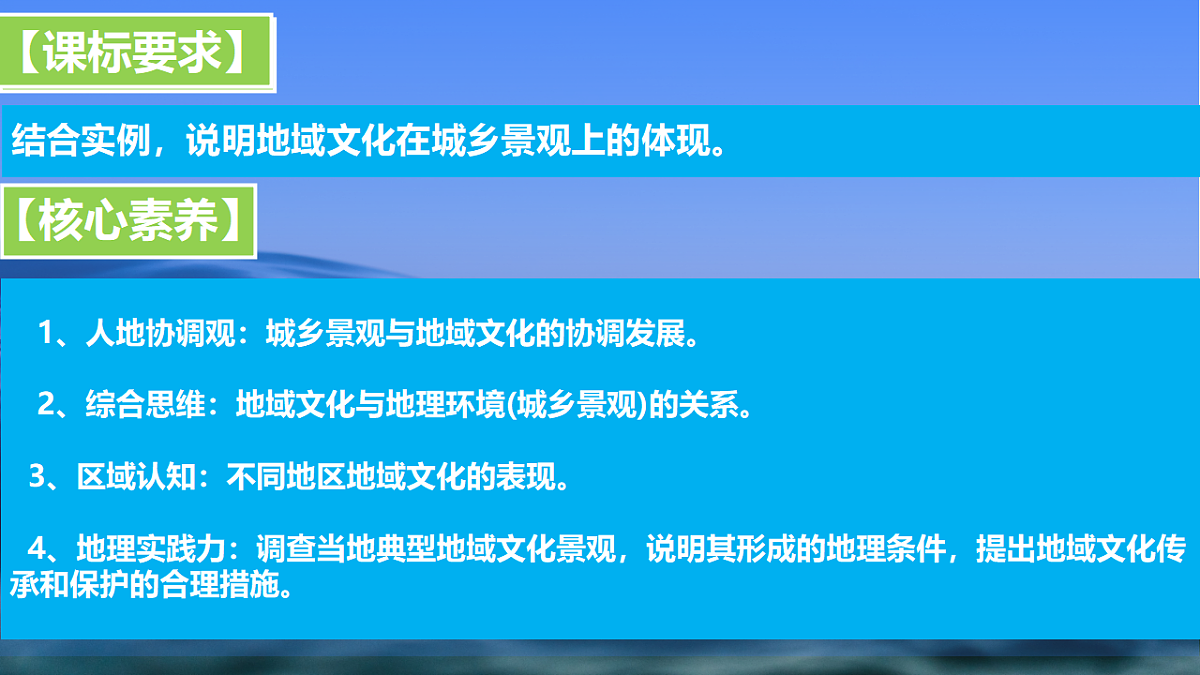 人教版高中地理必修 第二册 2-3地域文化与城乡景观 课件第3页