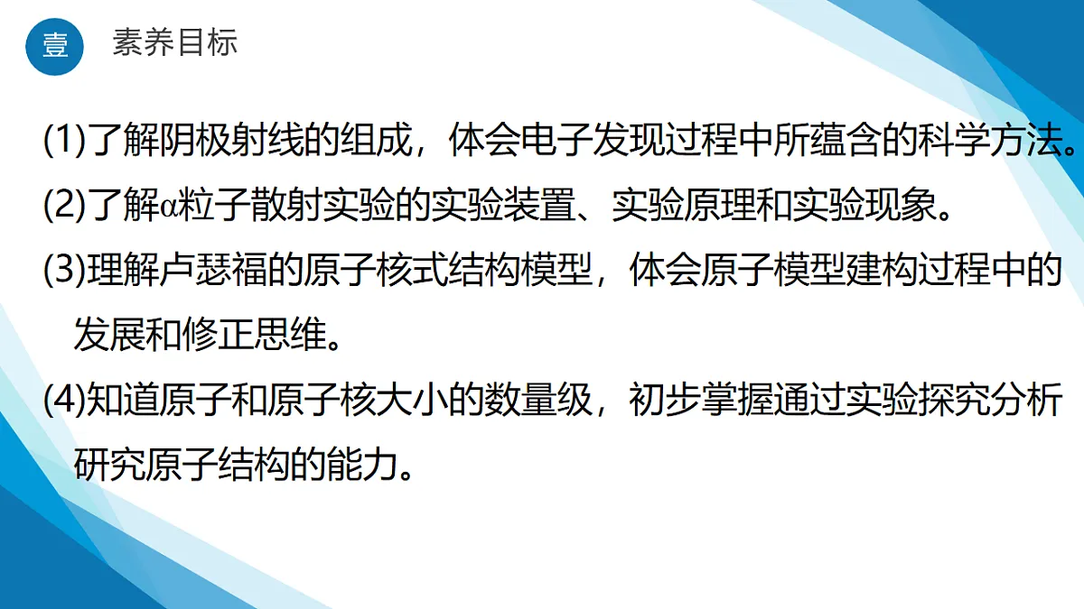 4.1 4.2 电子的发现与汤姆孙原子模型 原子的核式模型结构（同步课件）-2024-2025学年高二物理（鲁科版2019选择性必修第三册）第2页