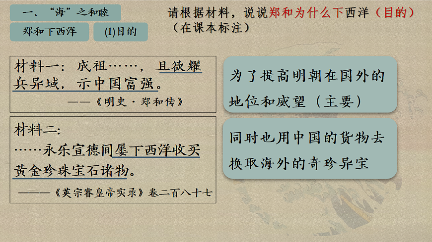 部编版2024七年级下册历史16. 明朝的对外关系 课件第8页