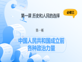 人教統(tǒng)編版高一政治必修三1.1中國人民共和國成立前各種政治力量（課件+視頻）