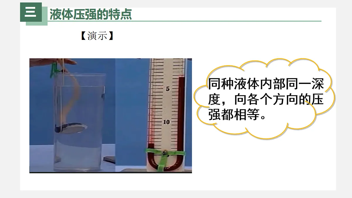 新人教版物理 八下 9-2《液体压强》课件第6页