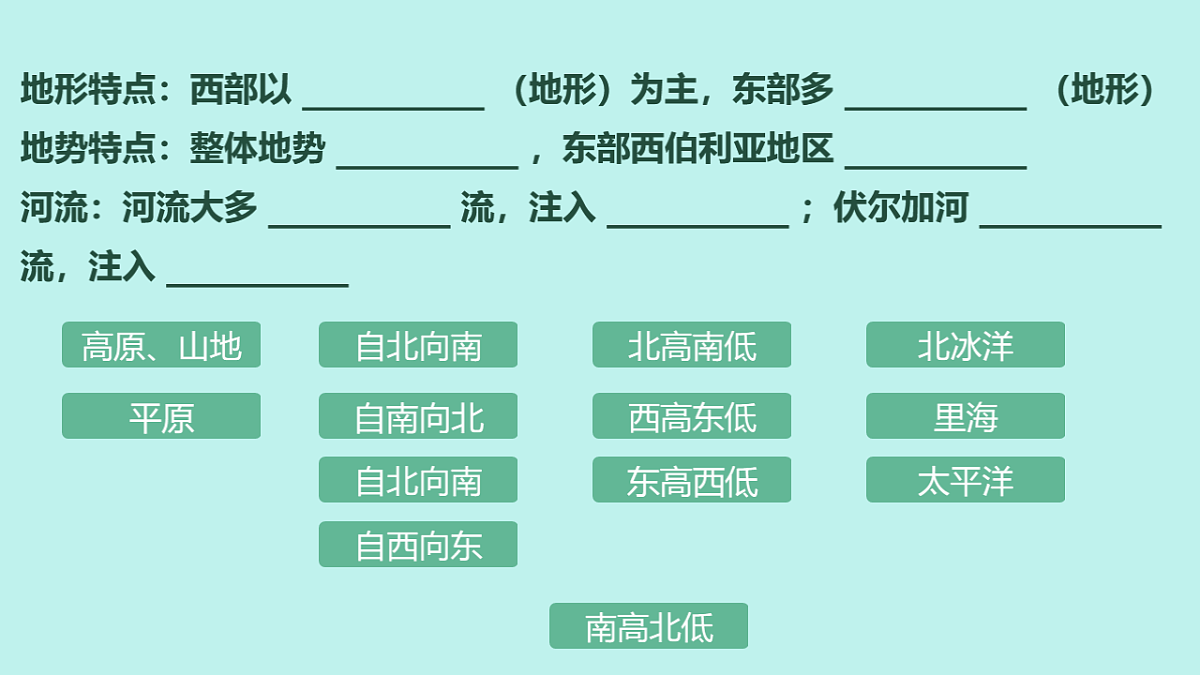 初中  地理  人教版（2024）  七年级下册(2024)  第八章第四节 俄罗斯 课件第8页