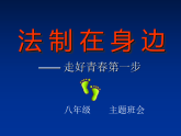 廣東省茂名市高州市石鼓鎮(zhèn)初級中學(xué)-八年級主題班會-法制在身邊【課件】
