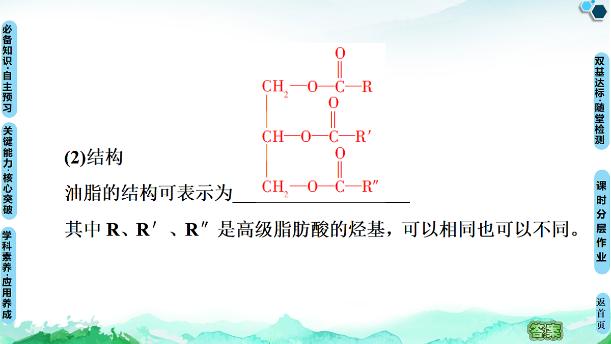 第3章  第4节　第2课时　羧酸衍生物——油脂与酰胺 课件【新教材】人教版（2019）高中化学选择性必修3第6页