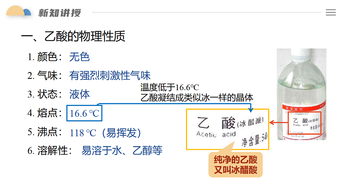 7.3 课时2 乙酸 课件 2024-2025学年人教版(2019) 高中化学必修第二册第5页