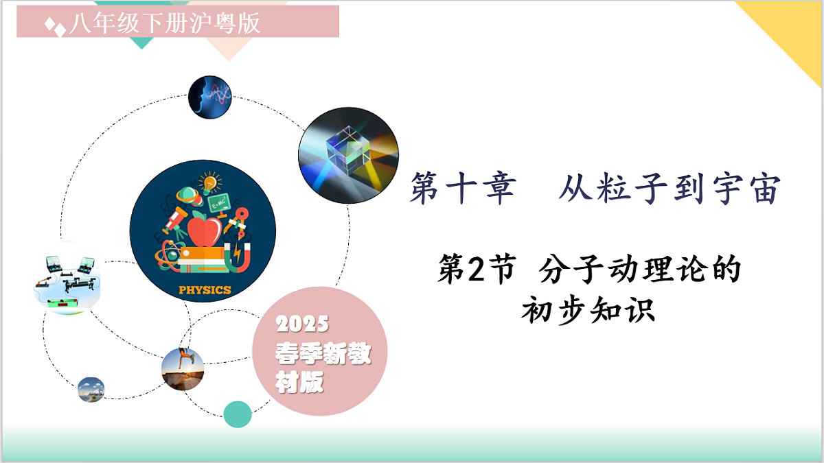 10.2 分子动理论的初步知识（同步课件）-2024-2025学年八年级物理下册（沪粤版2024）第1页