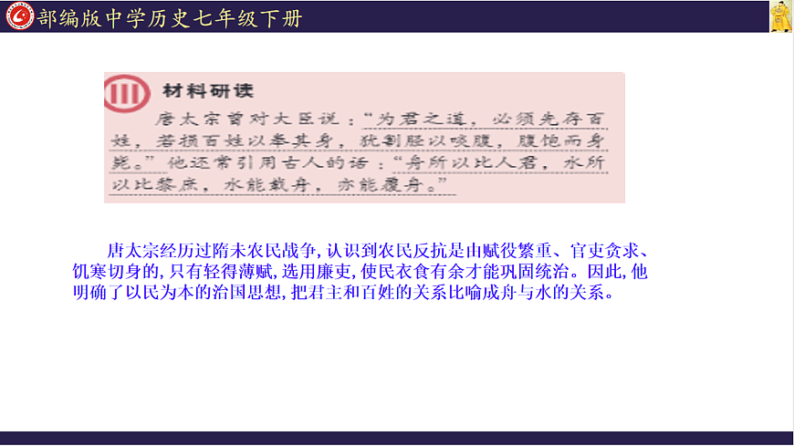 初中  历史  人教版（2024）  七年级下册（2024）第2课 唐朝建立与“贞观之治” 课件第4页