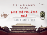 【新教材核心素養(yǎng)】部編版歷史七年級(jí)下冊(cè)第20課 明清時(shí)期社會(huì)經(jīng)濟(jì)的發(fā)展（課件+同步教案+分層練習(xí)+視頻）