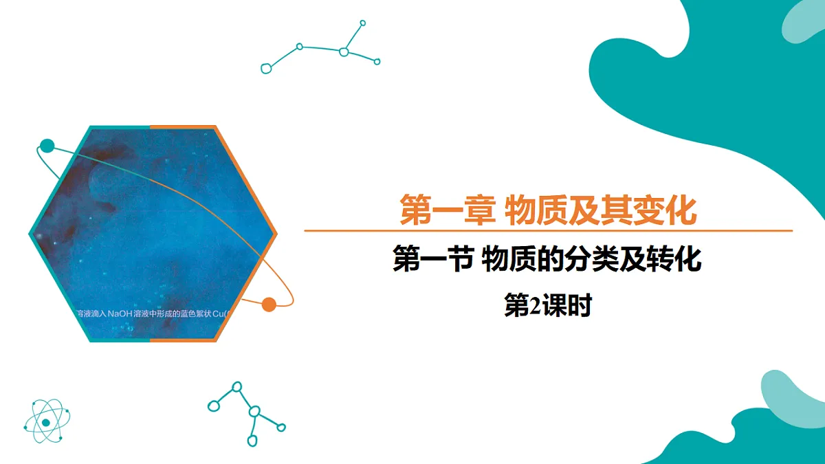 1.1第一节 物质的分类及转化 第2课时高一化学（人教版2019必修第一册） 课件第1页
