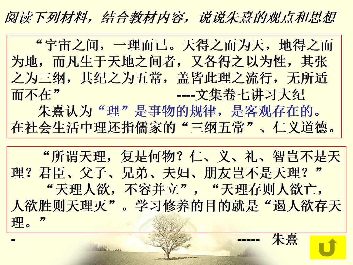 人教版 (新课标)高中历史必修3 1-3《宋明理学》课件第7页