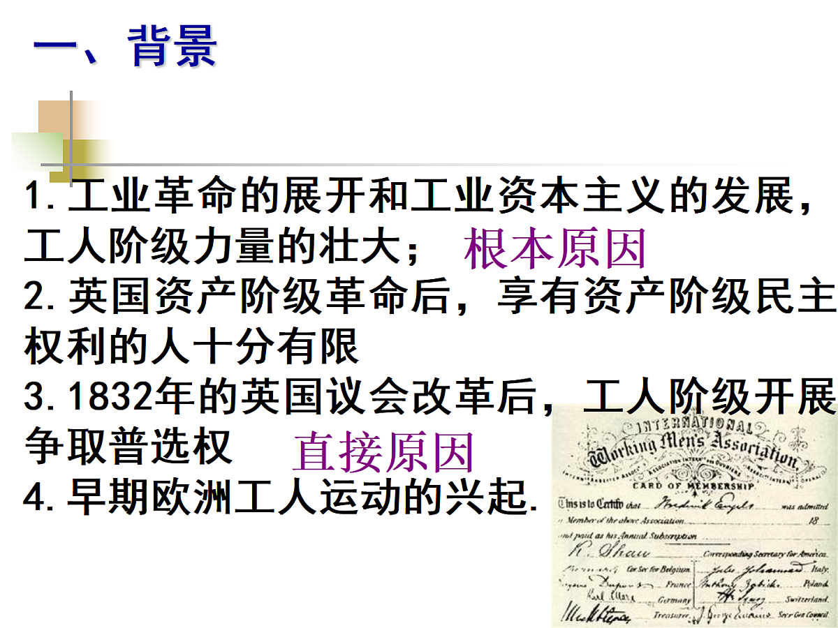 人教版 (新课标)高中历史选修2 7-1《英国宪章运动》课件第5页