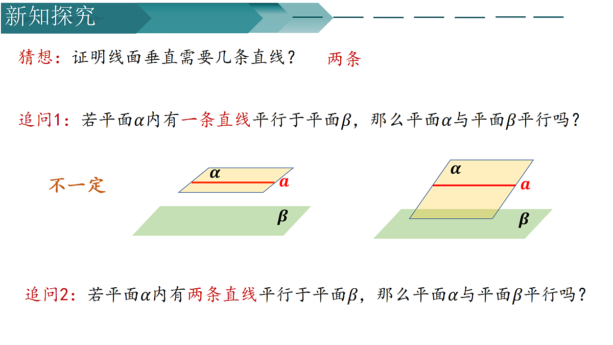 13.2.4两平面位置关系——面面平行（第一课时)（同步课件）-2024-2025学年高一数学（苏教版2019必修第二册）第7页