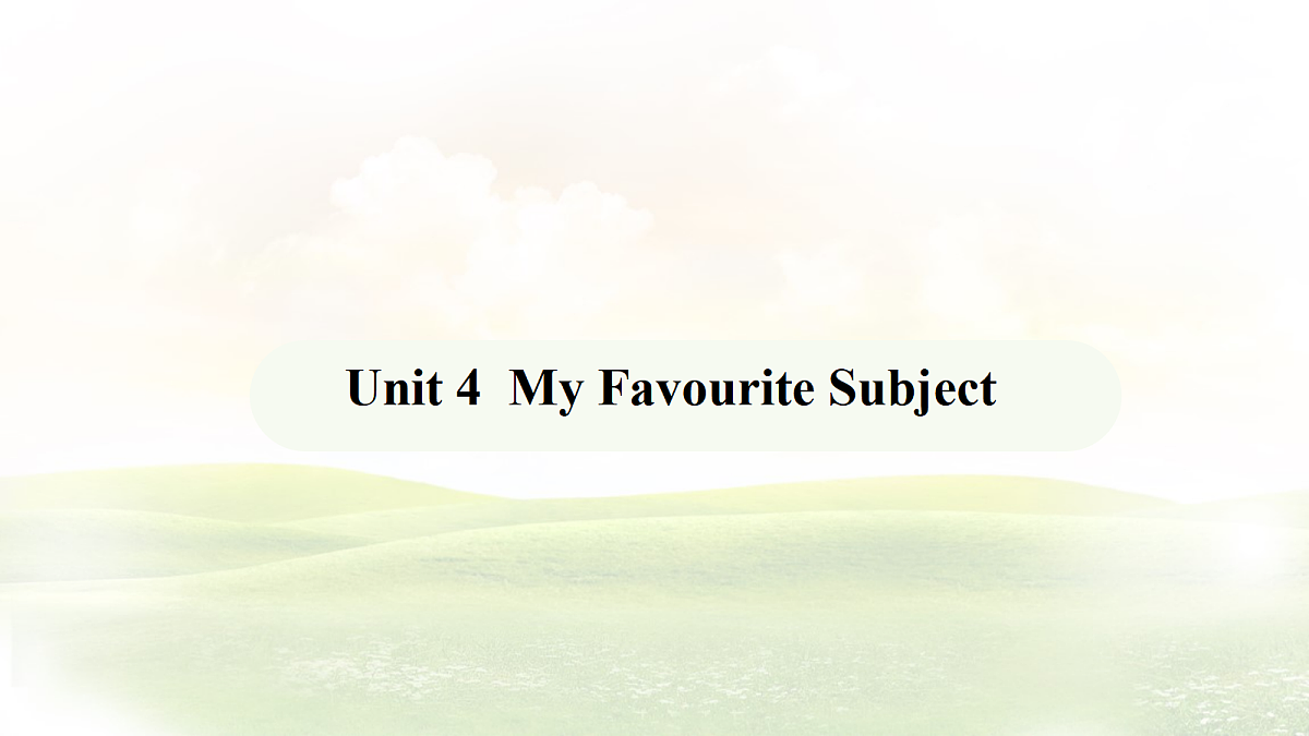 Unit 4 My Favourite Subject Section A Grammar Focus 课件-人教版英语七年级上册第1页
