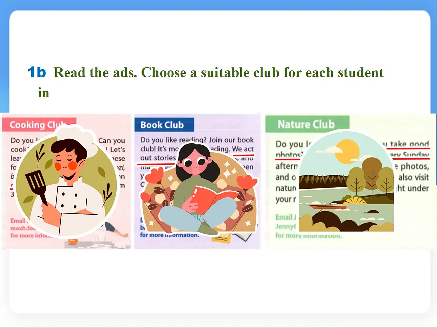Unit 5 Fun Clubs Section B (1a~1d) 课件-人教版英语七年级上册第5页