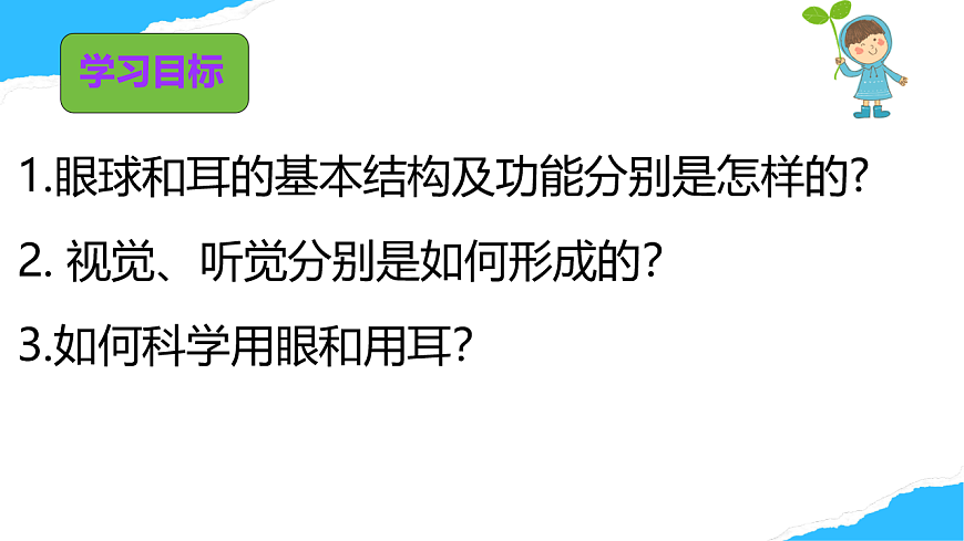 【核心素养】人教版初中生物八年级上册4.6.1《人体对外界的感知》课件第3页