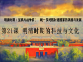 統(tǒng)編版七年級歷史下學(xué)期第21課《明清時期的科技與文化》課件