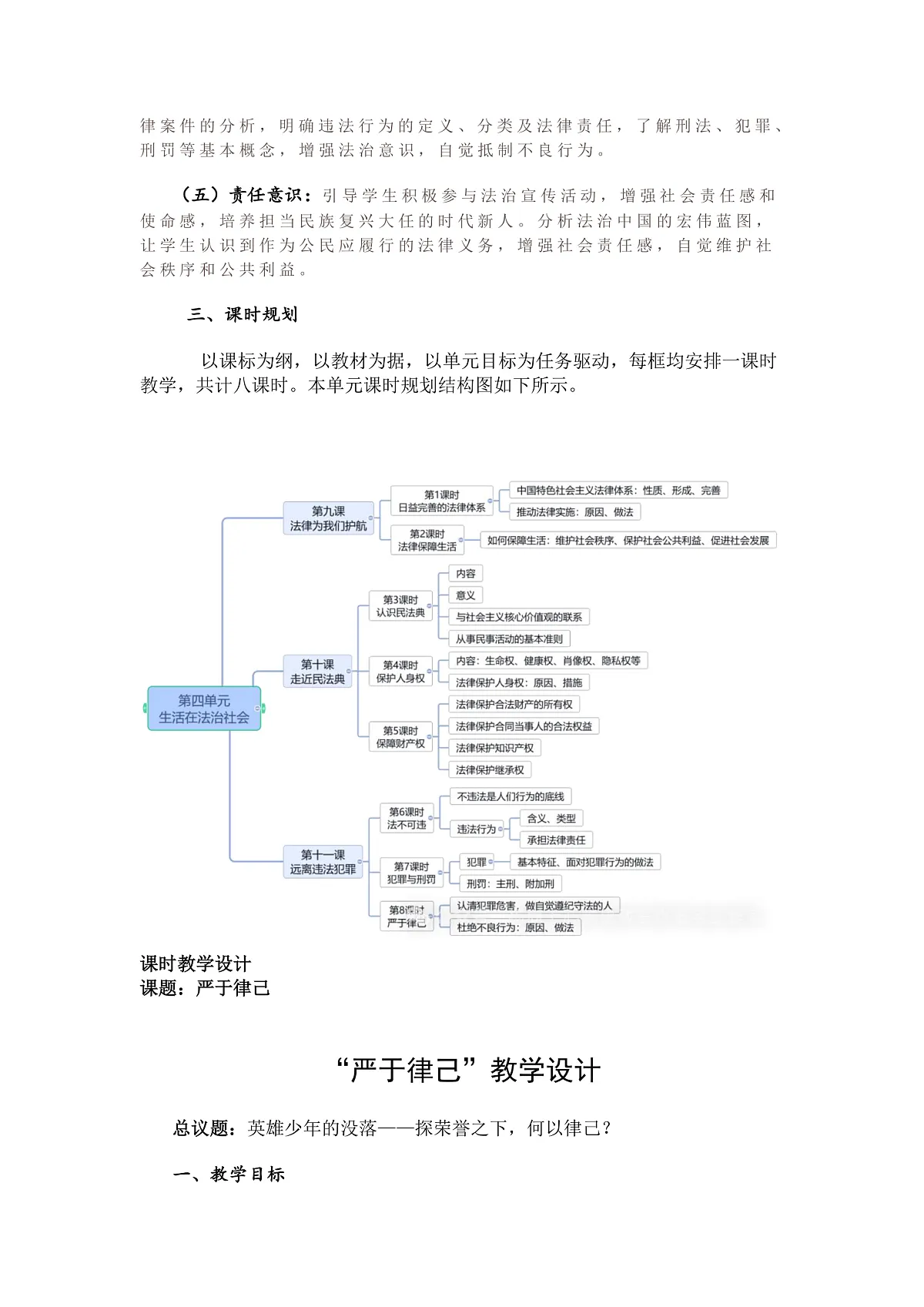 部编人教版初中道德与法治七年级下册11.3严于律己 教学设计第2页